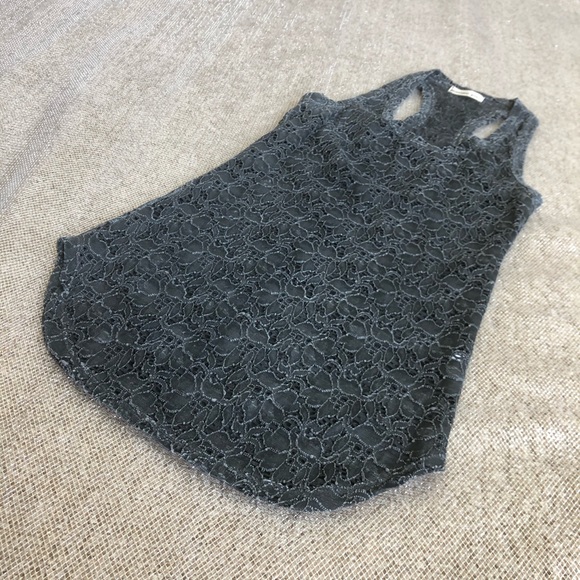 Morrison Grey Racer Back Lace Tank - Picture 6 of 6